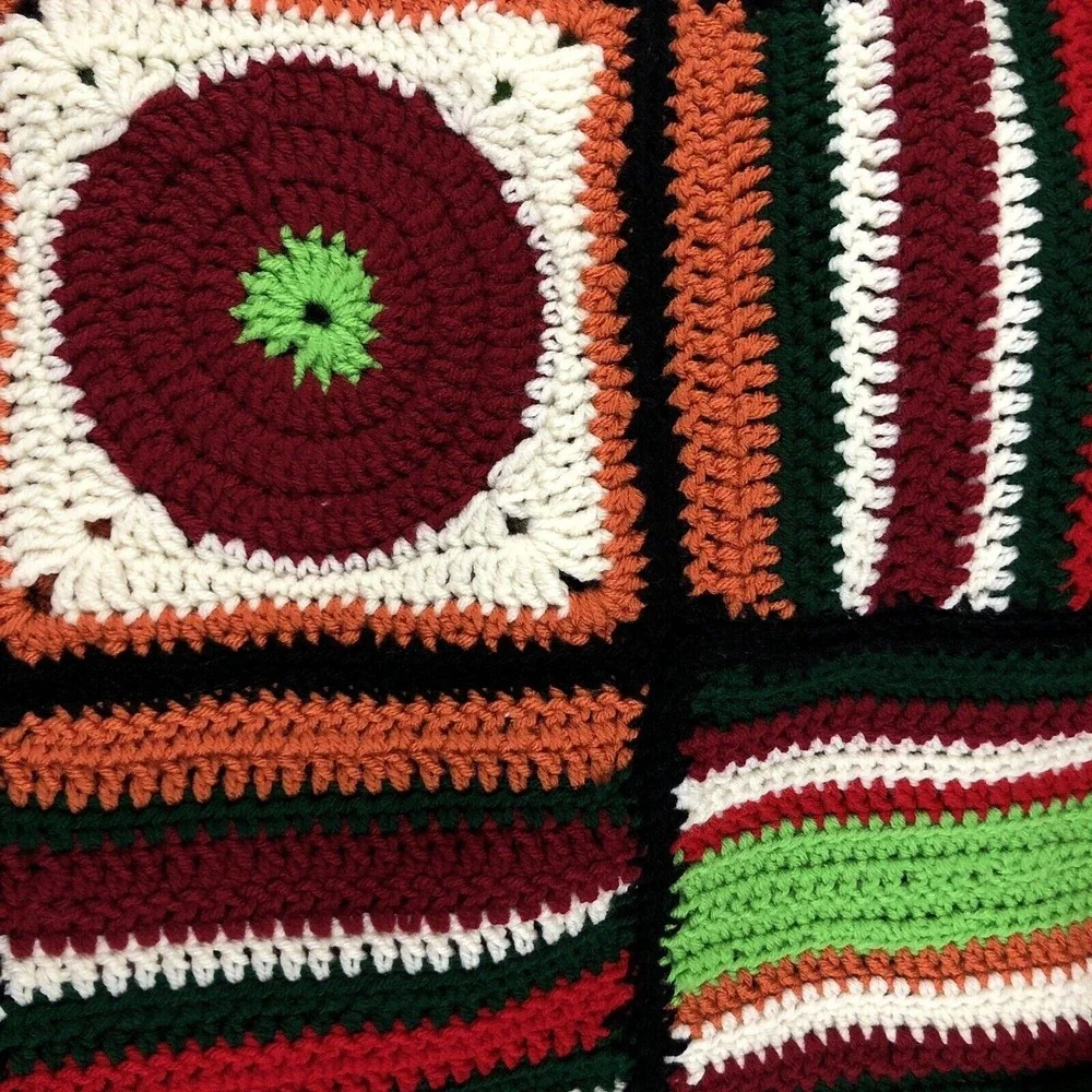 Crocheted Afghan Throw Blanket 43